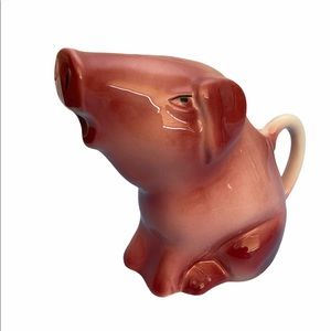 Tony Wood Studio Pink Pig Creamer Made in England